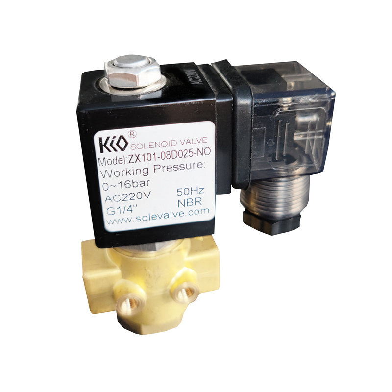 Válvula solenoide de acción directa bidireccional serie ZX101 de dos posiciones